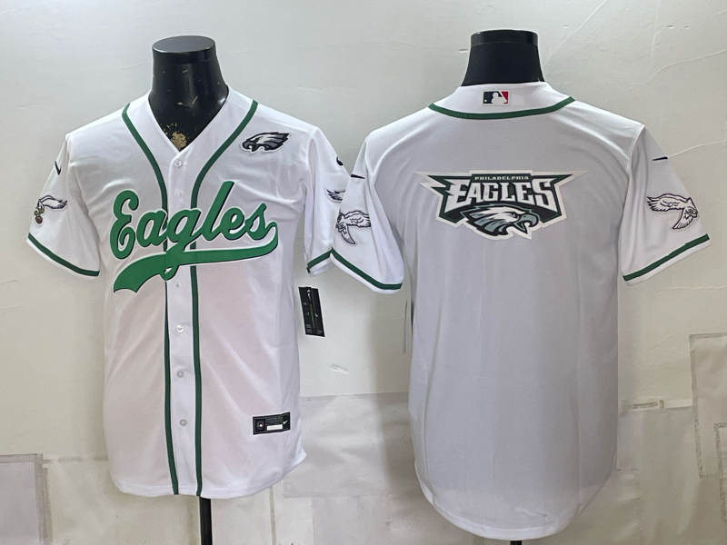 Men 2026 Philadelphia Eagles blank white Nike Limited NFL Jersey 08260017